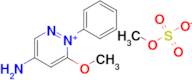 4-Amino-6-methoxy-1-phenylpyridazin-1-ium methyl sulfate
