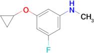 3-Cyclopropoxy-5-fluoro-N-methylaniline