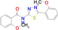 2-Methoxy-N-(5-(2-methoxyphenyl)-1,3,4-thiadiazol-2-yl)benzamide