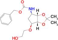 Benzyl ((3aS,4R,6S,6aR)-6-(2-hydroxyethoxy)-2,2-dimethyltetrahydro-3aH-cyclopenta[d][1,3]dioxol-4-yl)carbamate