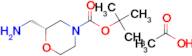 (R)-tert-Butyl 2-(aminomethyl)morpholine-4-carboxylate acetate