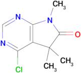 4-chloro-5,5,7-trimethyl-5H,6H,7H-pyrrolo[2,3-d]pyrimidin-6-one