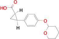 (1S,2S)-rel-2-[4-(oxan-2-yloxy)phenyl]cyclopropane-1-carboxylic acid