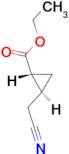 ethyl trans-2-(cyanomethyl)cyclopropane-1-carboxylate