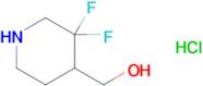 (3,3-difluoropiperidin-4-yl)methanol hydrochloride