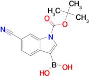 {1-[(tert-butoxy)carbonyl]-6-cyano-1H-indol-3-yl}boronic acid