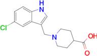 1-[(5-chloro-1H-indol-3-yl)methyl]piperidine-4-carboxylic acid