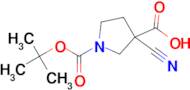 1-[(tert-butoxy)carbonyl]-3-cyanopyrrolidine-3-carboxylic acid