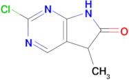 2-chloro-5-methyl-5H,6H,7H-pyrrolo[2,3-d]pyrimidin-6-one