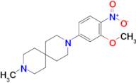 3-(3-methoxy-4-nitrophenyl)-9-methyl-3,9-diazaspiro[5.5]undecane