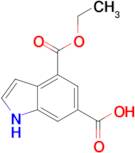4-(ethoxycarbonyl)-1H-indole-6-carboxylic acid