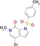 4-bromo-6-methyl-1-(4-methylbenzenesulfonyl)-1H,6H,7H-pyrrolo[2,3-c]pyridin-7-one