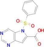 5-Benzenesulfonyl-5H-pyrrolo[3,2-d]pyrimidine-6-carboxylic acid