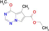 ethyl 4-methoxy-5-methylpyrrolo[2,1-f][1,2,4]triazine-6-carboxylate