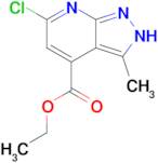Ethyl 6-chloro-3-methyl-1H-pyrazolo[3,4-b]pyridine-4-carboxylate