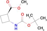 methyl (1R,2R)-2-{[(tert-butoxy)carbonyl]amino}cyclobutane-1-carboxylate (racemic)