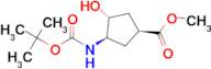 methyl (1S,3R,4R)-3-{[(tert-butoxy)carbonyl]amino}-4-hydroxycyclopentane-1-carboxylate