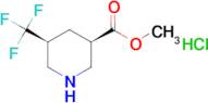methyl (3R,5S)-rel-5-(trifluoromethyl)piperidine-3-carboxylate hydrochloride