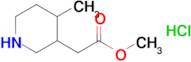 methyl 2-(4-methylpiperidin-3-yl)acetate hydrochloride