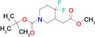 tert-butyl 4,4-difluoro-3-(2-methoxy-2-oxoethyl)piperidine-1-carboxylate