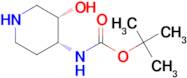 tert-butyl N-[(3S,4R)-3-hydroxypiperidin-4-yl]carbamate