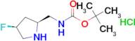 tert-butyl N-{[(2S,4S)-4-fluoropyrrolidin-2-yl]methyl}carbamate hydrochloride