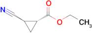 trans-ethyl (1R,2R)-2-cyanocyclopropane-1-carboxylate
