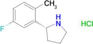 (R)-2-(5-Fluoro-2-methylphenyl)pyrrolidine hydrochloride