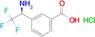 (S)-3-(1-Amino-2,2,2-trifluoroethyl)benzoic acid hydrochloride