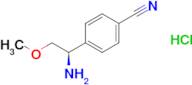 (R)-4-(1-Amino-2-methoxyethyl)benzonitrile hydrochloride