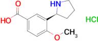 (S)-4-Methoxy-3-(pyrrolidin-2-yl)benzoic acid hydrochloride