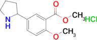 Methyl 2-methoxy-5-(pyrrolidin-2-yl)benzoate hydrochloride