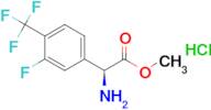 (S)-Methyl 2-amino-2-(3-fluoro-4-(trifluoromethyl)phenyl)acetate hydrochloride