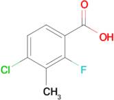 4-Chloro-2-fluoro-3-methylbenzoic acid