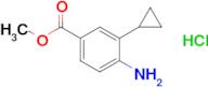 Methyl 4-amino-3-cyclopropylbenzoate hydrochloride