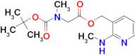 (2-(Methylamino)pyridin-3-yl)methyl 2-((tert-butoxycarbonyl)(methyl)amino)acetate