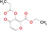 Ethyl 4-oxo-3-(propionyloxy)-4H-pyran-2-carboxylate