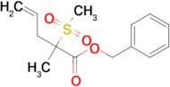 Benzyl 2-methyl-2-(methylsulfonyl)pent-4-enoate