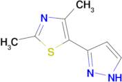 2,4-dimethyl-5-(1H-pyrazol-3-yl)-1,3-thiazole