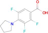 2,3,5-trifluoro-4-pyrrolidin-1-ylbenzoic acid