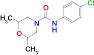 N-(4-chlorophenyl)-2,6-dimethylmorpholine-4-carboxamide