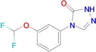 4-[3-(difluoromethoxy)phenyl]-2,4-dihydro-3H-1,2,4-triazol-3-one