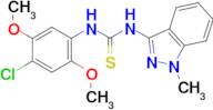 N-(4-chloro-2,5-dimethoxyphenyl)-N'-(1-methyl-1H-indazol-3-yl)thiourea