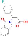 3-(4-fluorophenyl)-3-(1-oxo-1,3-dihydro-2H-isoindol-2-yl)propanoic acid