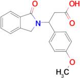 3-(4-methoxyphenyl)-3-(1-oxo-1,3-dihydro-2H-isoindol-2-yl)propanoic acid