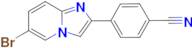 4-(6-bromoimidazo[1,2-a]pyridin-2-yl)benzonitrile