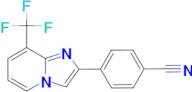 4-[8-(trifluoromethyl)imidazo[1,2-a]pyridin-2-yl]benzonitrile