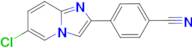 4-(6-chloroimidazo[1,2-a]pyridin-2-yl)benzonitrile