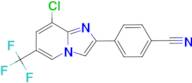 4-[8-chloro-6-(trifluoromethyl)imidazo[1,2-a]pyridin-2-yl]benzonitrile