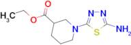 Ethyl 1-(5-amino-1,3,4-thiadiazol-2-yl)piperidine-3-carboxylate